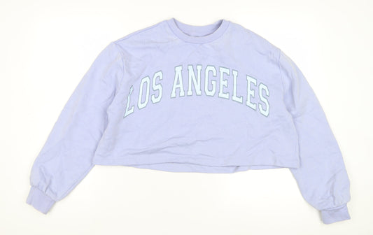 Marks and Spencer Girls Blue Los Angeles Sweatshirt 13-14 Years