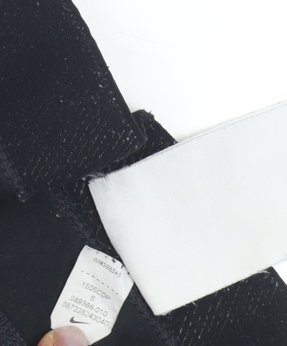 Nike Women's Black Cropped Gym Leggings S