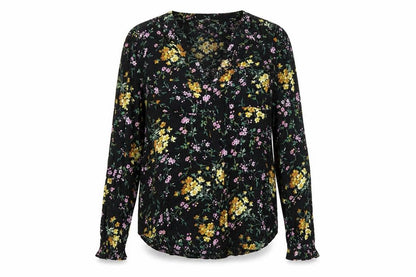 Womens UK Size 12 Oasis Black Basic Blouse