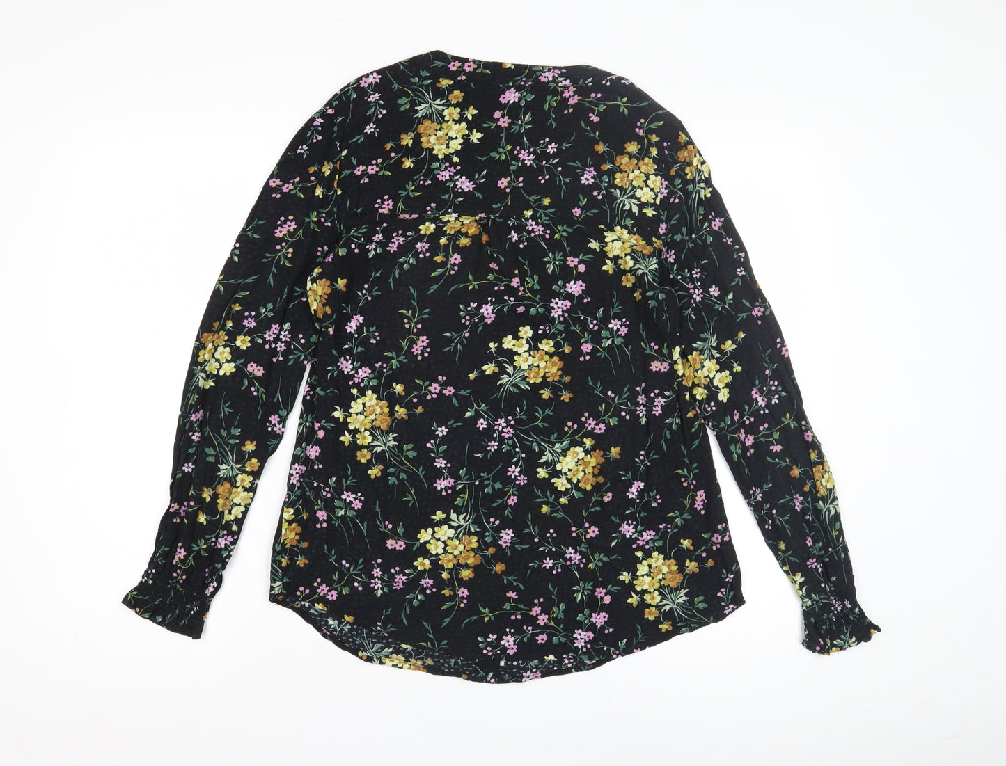 Womens UK Size 12 Oasis Black Basic Blouse