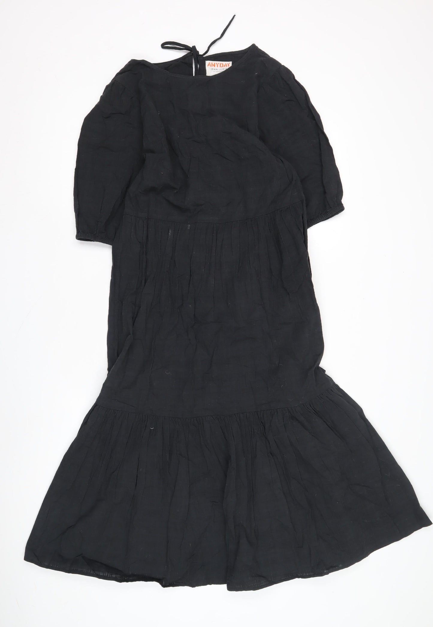 John Lewis Women's Black Boat Neck Dress Size 8