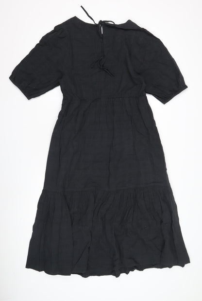 John Lewis Women's Black Boat Neck Dress Size 8