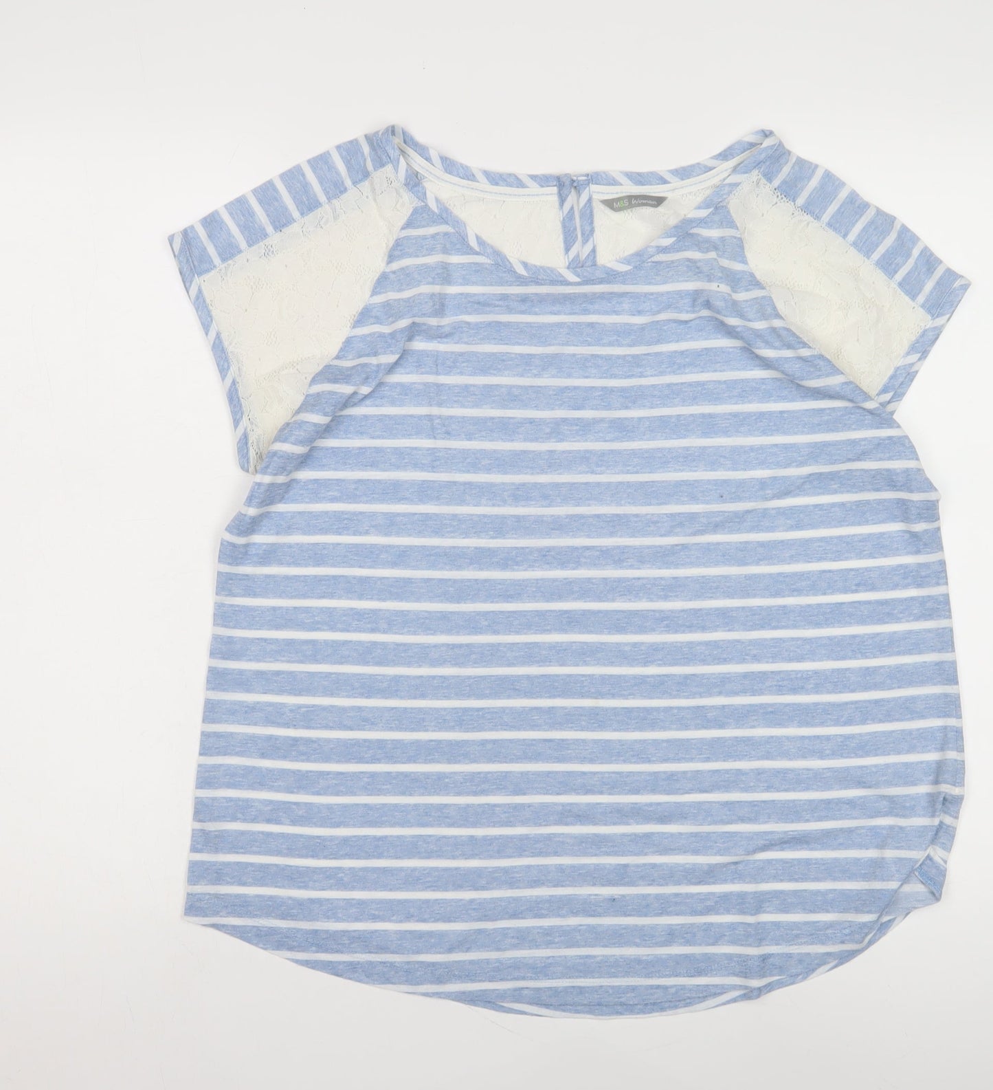 Womens UK Size 16 Marks and Spencer Blue  T-Shirt