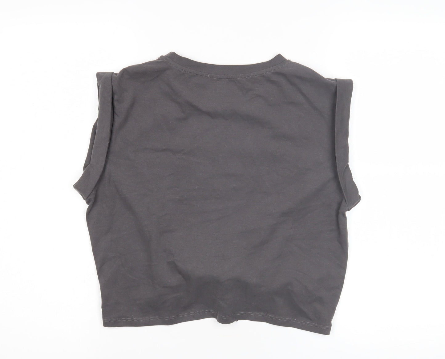 Womens UK Size S Cider Grey Basic T-Shirt