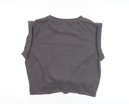Womens UK Size S Cider Grey Basic T-Shirt