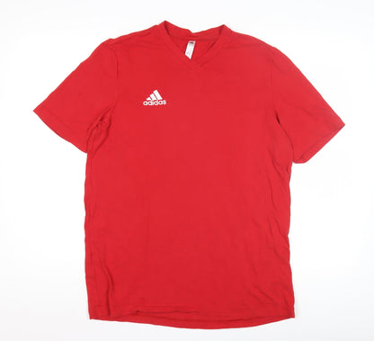Mens UK Size M adidas Red  T-Shirt