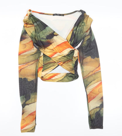 I Saw It First Women's Multi Cropped Top Size 8