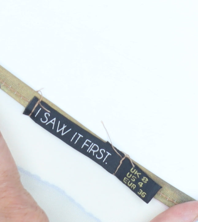 I Saw It First Women's Multi Cropped Top Size 8