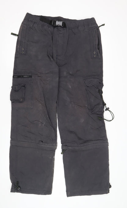 Active Sportswear Men's Black Medium Cargo Trousers