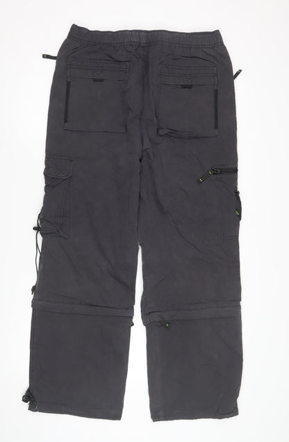 Active Sportswear Men's Black Medium Cargo Trousers
