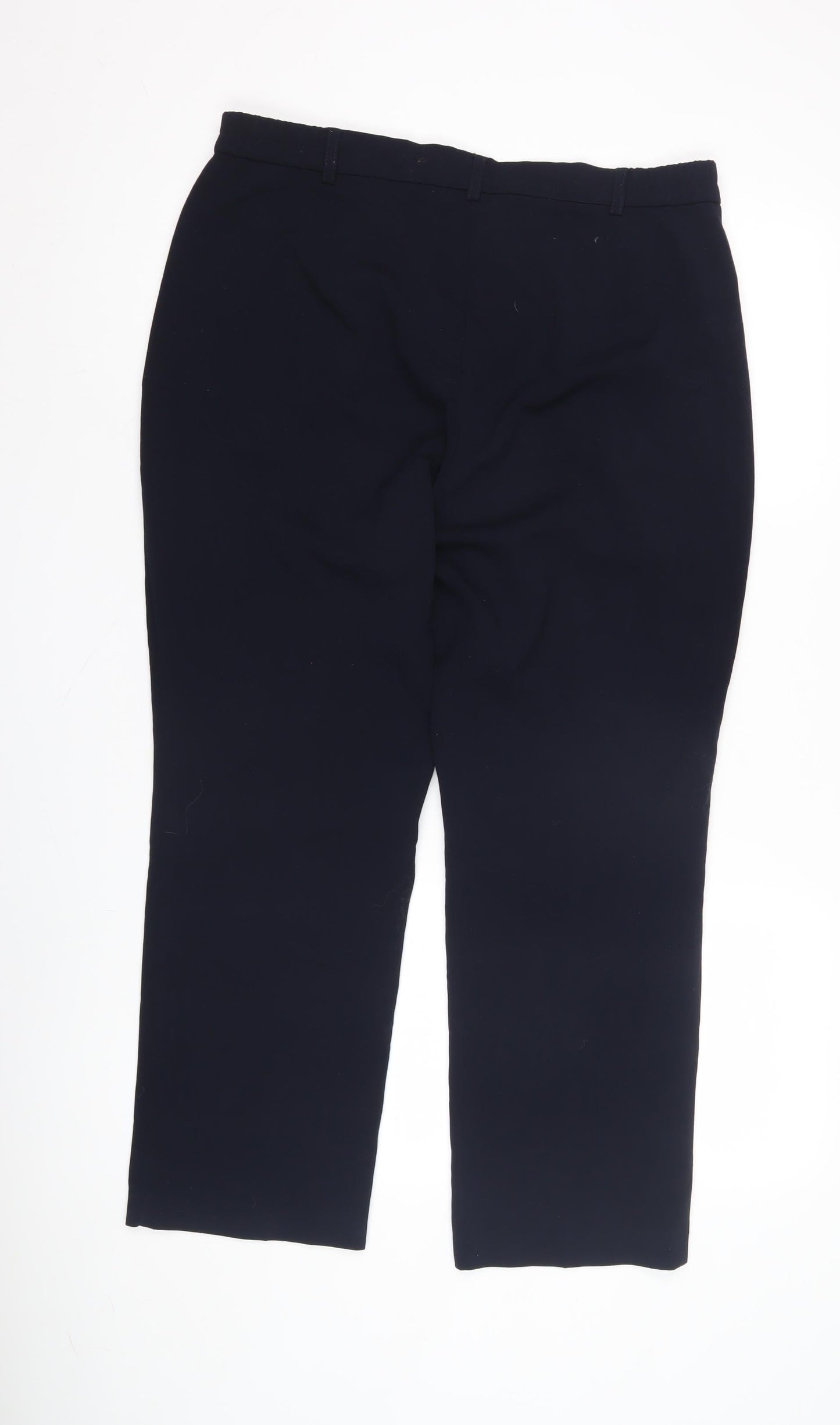 Womens UK Size 14 Marks and Spencer Regular Fit Business Casual Black Trousers