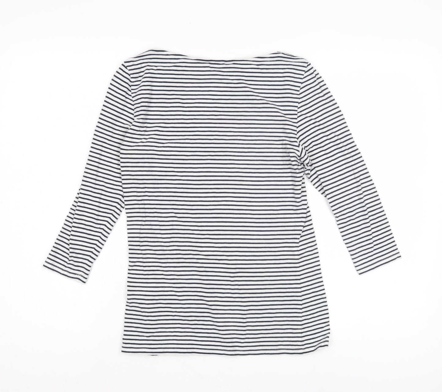 Womens UK Size 10 Marks and Spencer White Basic T-Shirt