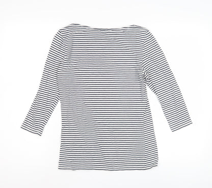 Womens UK Size 10 Marks and Spencer White Basic T-Shirt