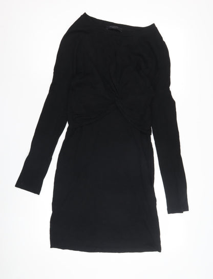 AllSaints Women's Black Bodycon Dress Medium