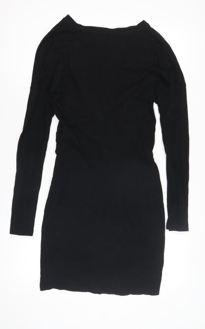 AllSaints Women's Black Bodycon Dress Medium