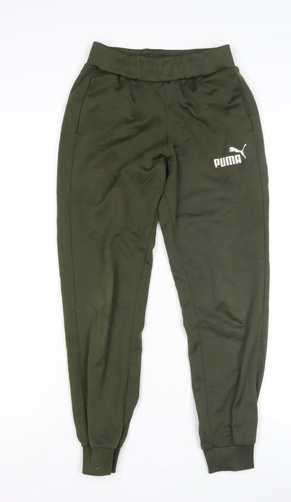 Puma Boys Green Jogger Trousers - Size 9-10 Yrs