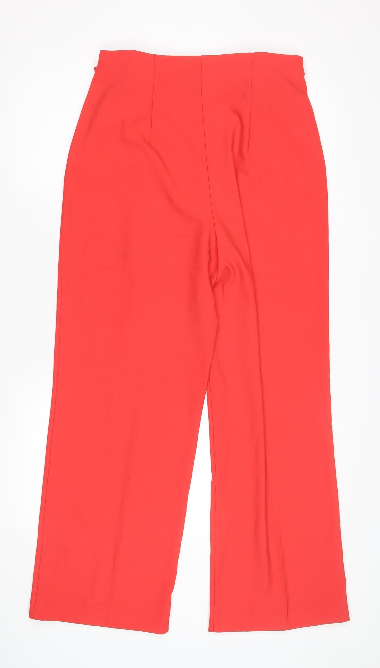 Kaleidoscope Wide-Leg Red Trousers for Women Size 14