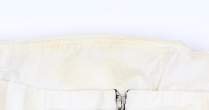 Topshop Women Ivory Strapless Short Party Dress
