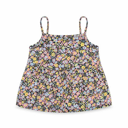 Front view of Next girls’ floral camisole top, age 10, multicoloured