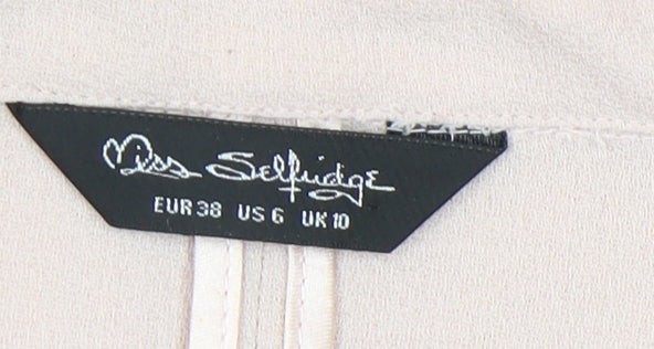 Miss Selfridge Women's Pink Coat Size 10