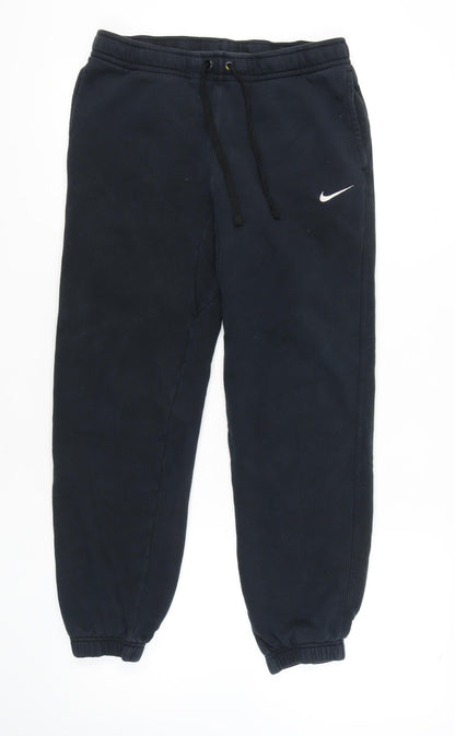 Nike Men's Black Jogger Trousers, Size M, Cotton Blend