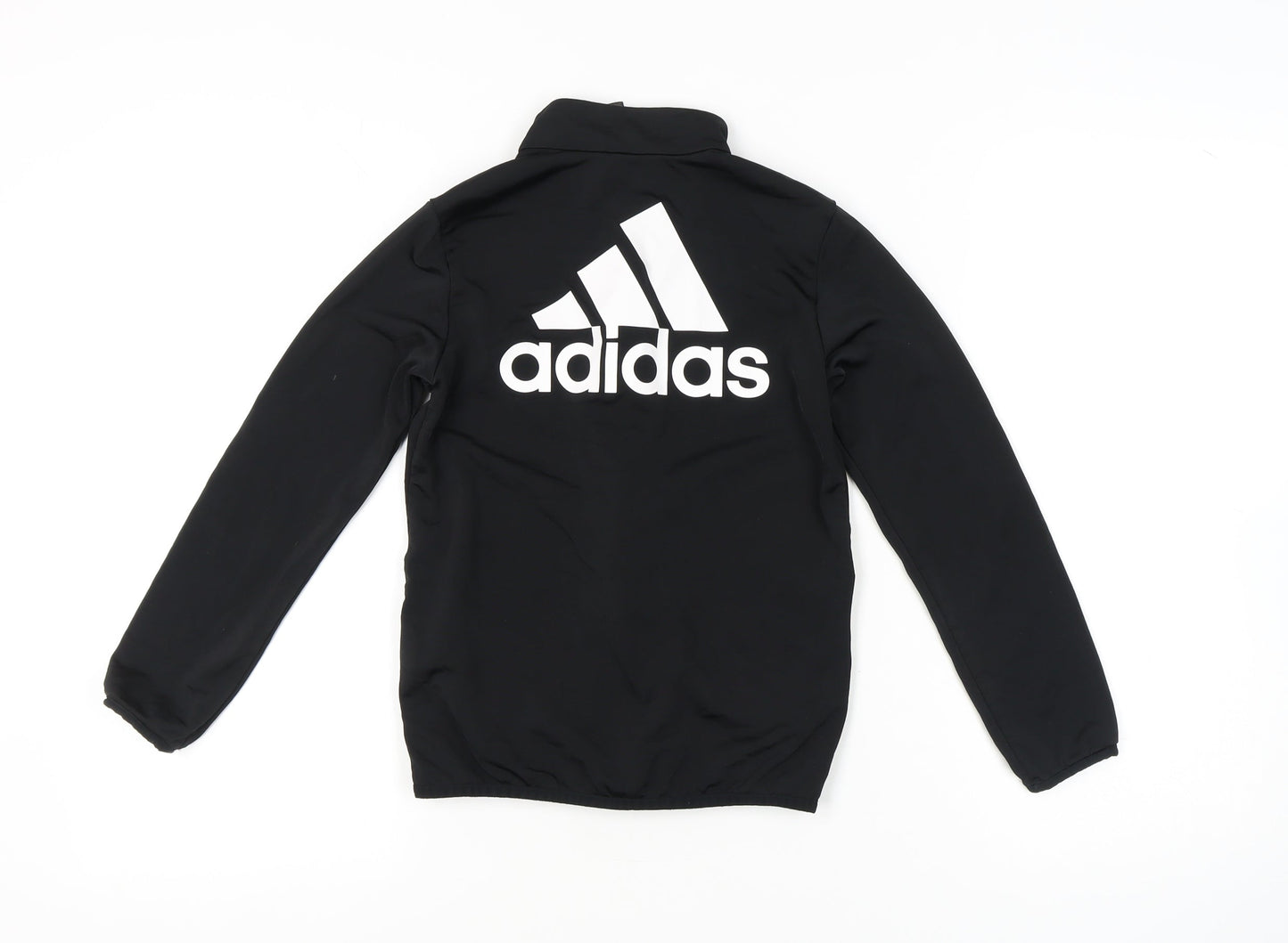 Adidas Boys Black Full Zip Sweatshirt 9-10Y