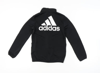 Adidas Boys Black Full Zip Sweatshirt 9-10Y