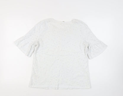 Womens UK Size 12 White Stuff White Basic T-Shirt