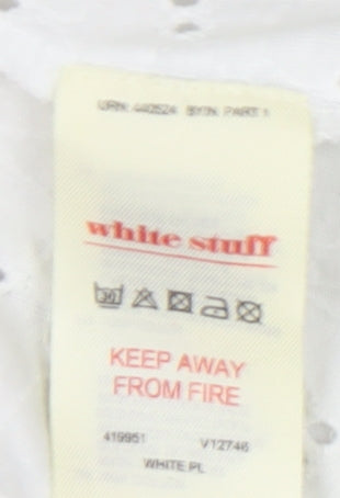 Womens UK Size 12 White Stuff White Basic T-Shirt
