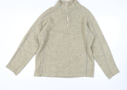 Mens UK Size M Peter Storm Beige 1/4 Zip
