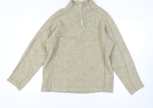 Mens UK Size M Peter Storm Beige 1/4 Zip