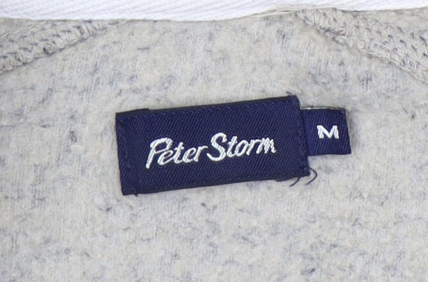 Mens UK Size M Peter Storm Beige 1/4 Zip