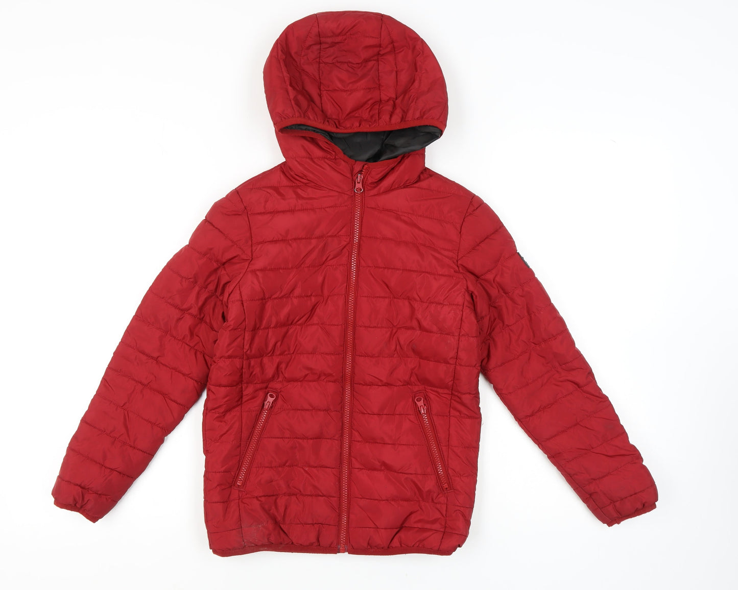 Jack & Jones Boys Red Puffer Jacket - Size 10 Years
