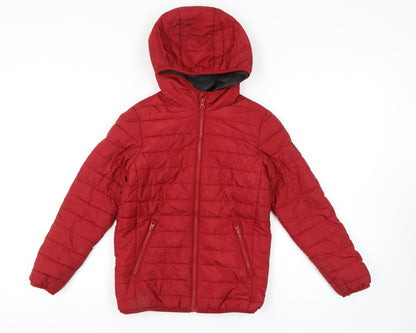 Jack & Jones Boys Red Puffer Jacket - Size 10 Years