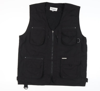 Champion Women's Black XL Waistcoat with Zipped Pockets
