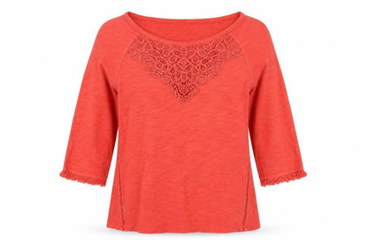 Womens UK Size 12 Marks and Spencer Red Basic T-Shirt
