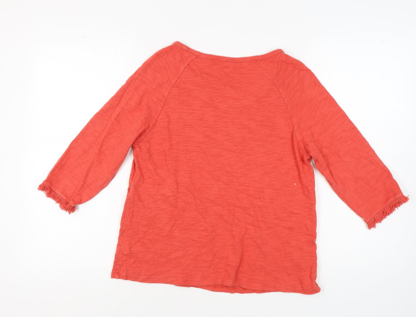 Womens UK Size 12 Marks and Spencer Red Basic T-Shirt