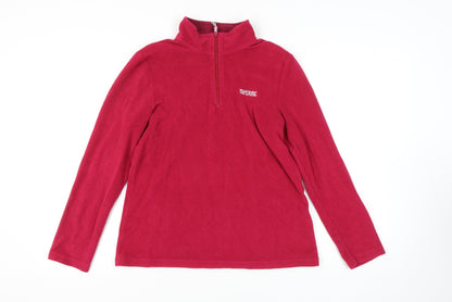 Regatta Women's Red Fleece Pullover Sweatshirt Size 14