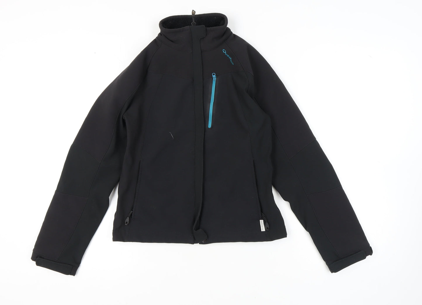 Womens UK Size XS Quechua Black Soft Shell