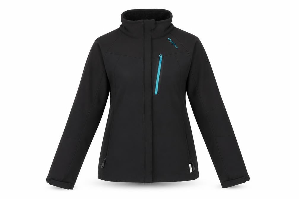 Womens UK Size XS Quechua Black Soft Shell