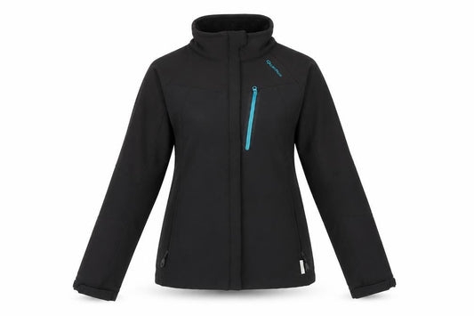 Womens UK Size XS Quechua Black Soft Shell