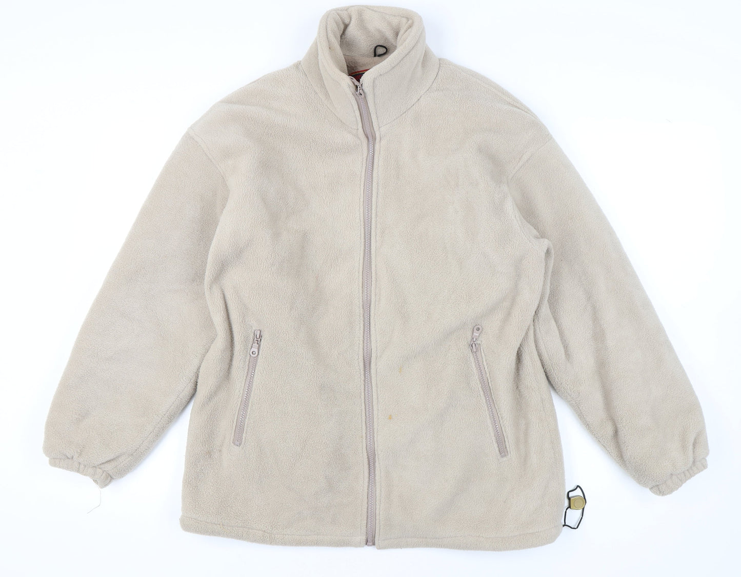 Mens UK Size S High Mount Beige Basic Jacket