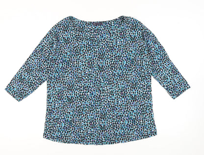 Womens UK Size 16 Marks and Spencer Multicoloured Basic T-Shirt