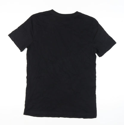 Teemill Black Biker Graphic Men's T-Shirt M
