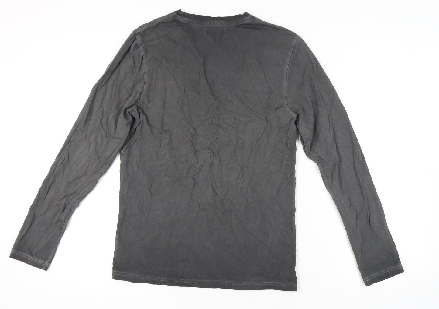 Red Herring Men's Grey Long Sleeve T-Shirt Size S