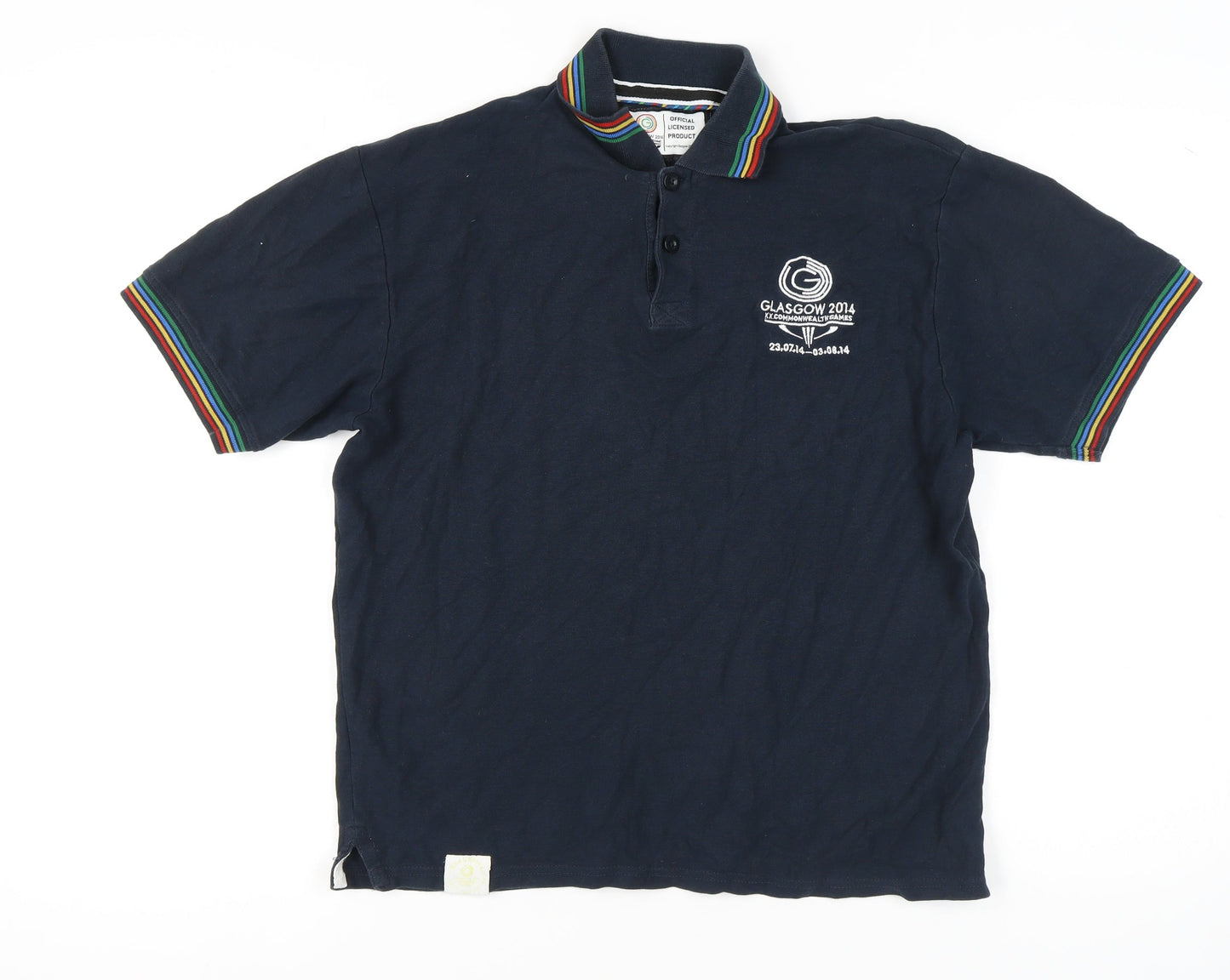 Glasgow 2014 Men's Blue Polo M - Commonwealth Games 2014