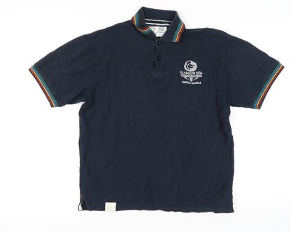 Glasgow 2014 Men's Blue Polo M - Commonwealth Games 2014