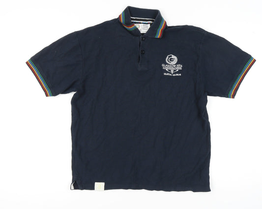 Glasgow 2014 Men's Blue Polo M - Commonwealth Games 2014