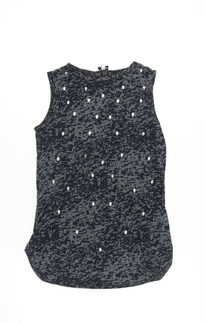 New Look Women's Black Animal Print Tank Top