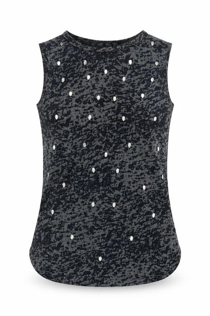Womens UK Size 10 New Look Black Basic Tank